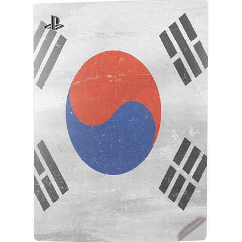 South Korean Flag Distressed PS5 Digital Edition Console Skin